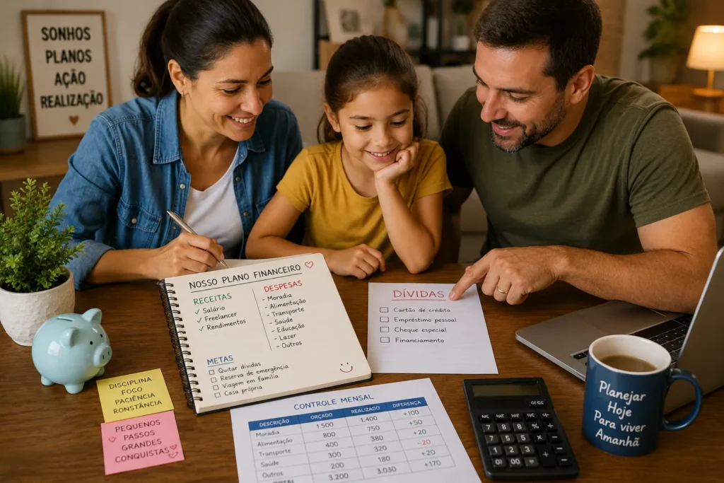 Conversando com a família sobre dívidas